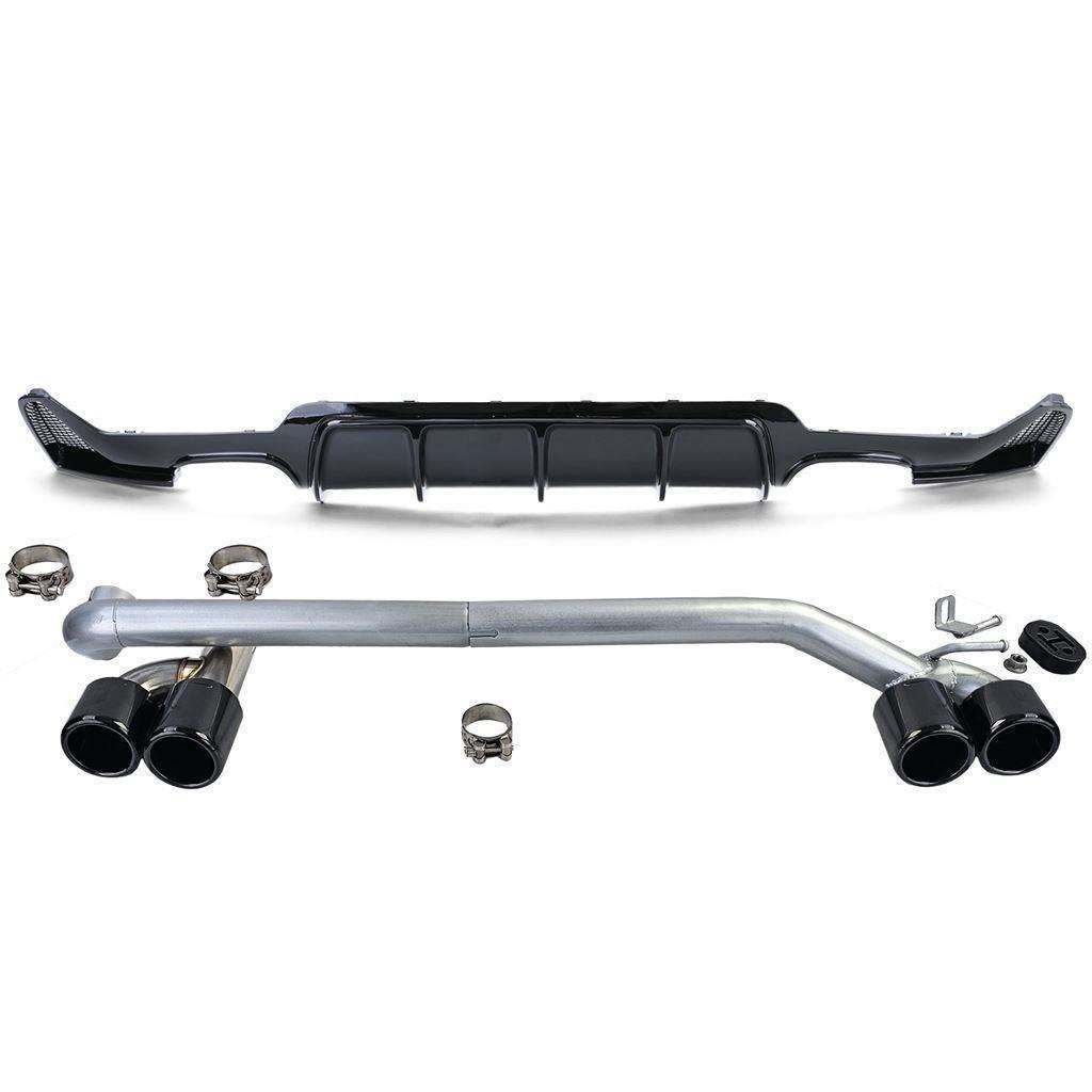 uitlaat + Glans Zwart Diffuser Voor Bmw 4 serie F32 F33 F36, Verzenden, Automotive Parts, A.parts@hotmail.nl, Trasmolenlaan 12 3447 GZ Woerden
