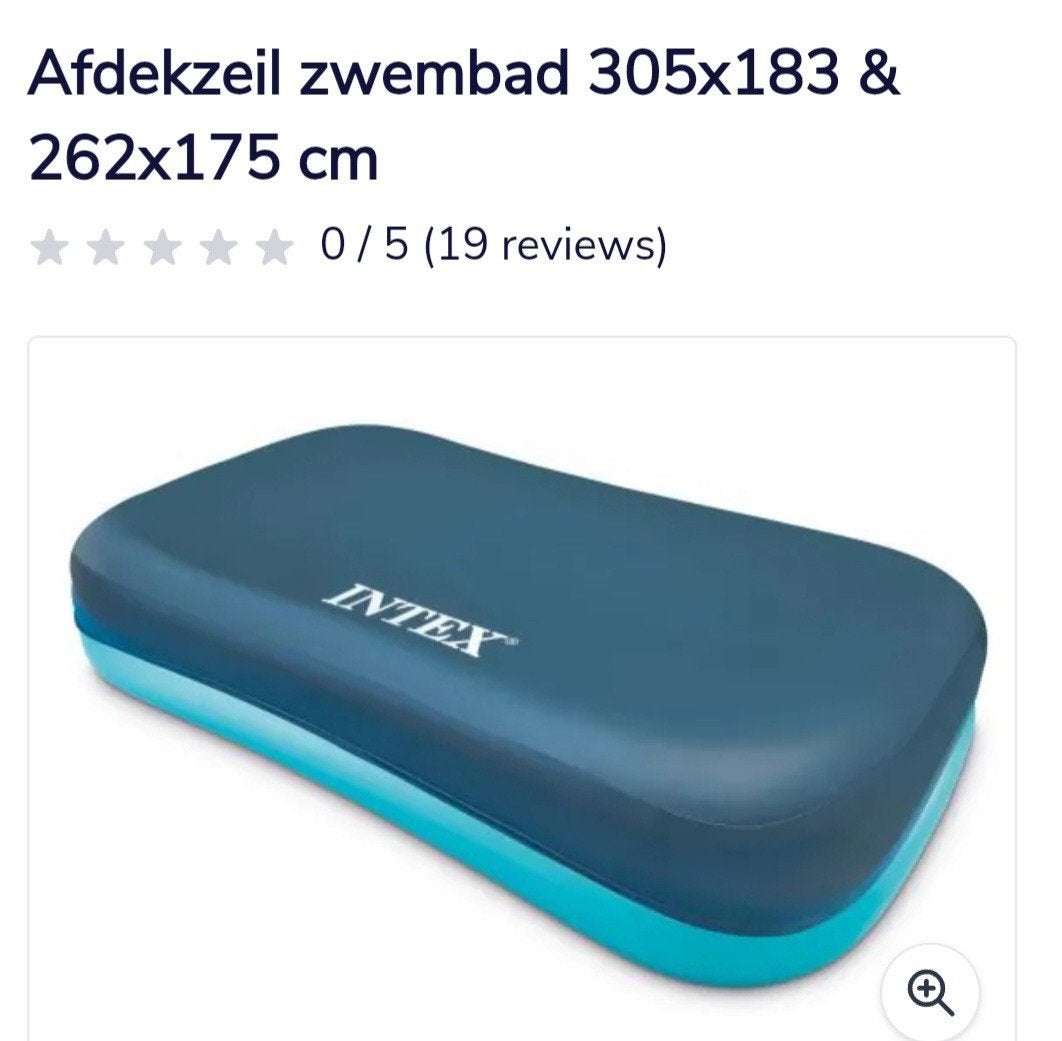 intex afdekzeil, Ophalen of Verzenden, Zo goed als nieuw, Afdekzeil