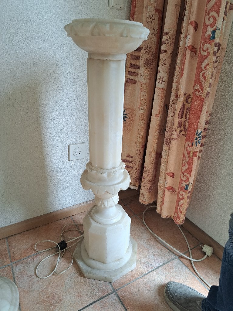 Marmeren pilaar, Ophalen, Gebruikt