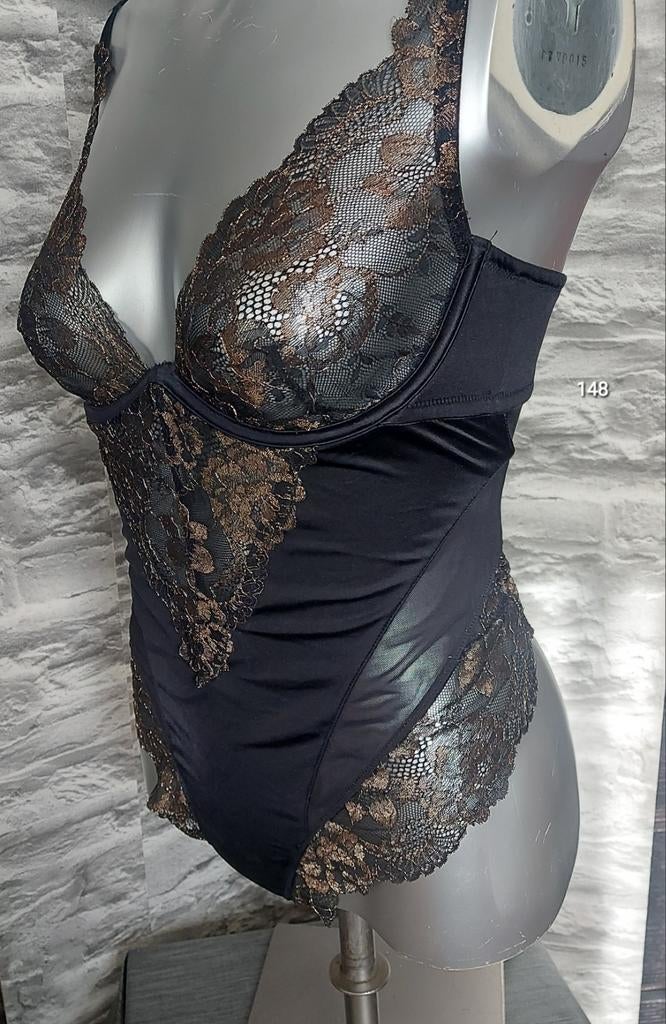 Sexy stringbody L, Hunkemöller, Ophalen of Verzenden, Zwart, Body of Korset