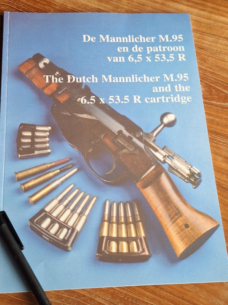 De Mannlicher M.95 en de patroon van 6,5 x 53,5 R, Ophalen of Verzenden, Zo goed als nieuw, Landmacht, Tweede Wereldoorlog