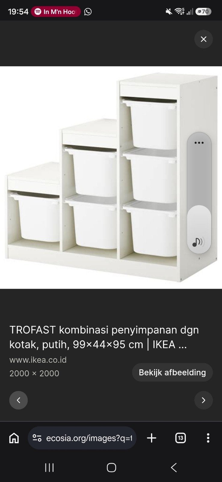 IKEA TROFAST Opbergcombinatie met Bakken, Ophalen, Gebruikt, Kast