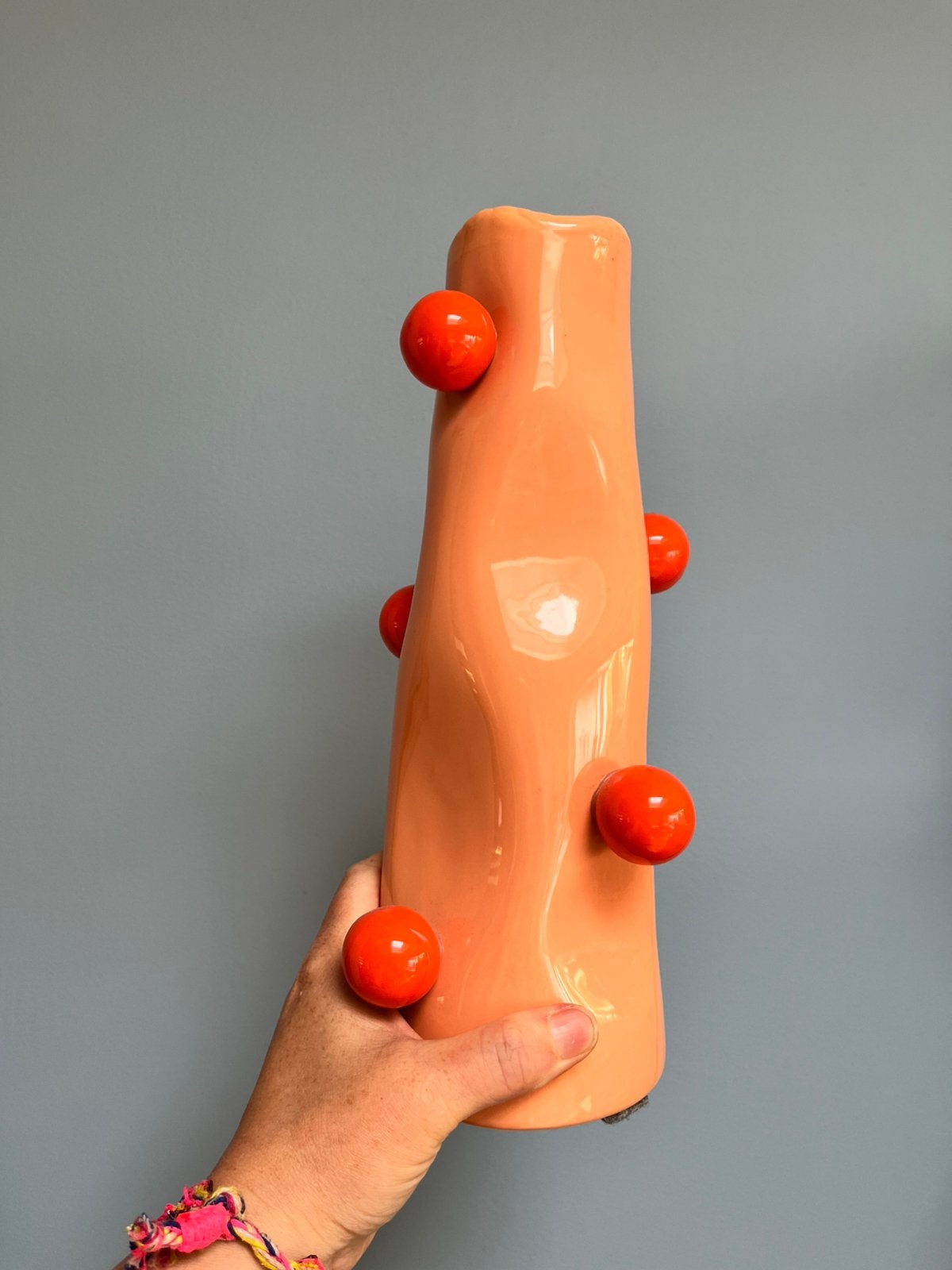 Vaas Bola large Present, Meerkleurig, Zo goed als nieuw, Geschikt voor droogbloemen, Ophalen