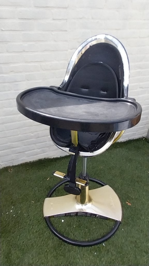 Kinderstoel Bloom Goud, Kinderen en Baby's, Kinderstoelen, Ophalen, Gebruikt, Meegroeistoel, Gordel(s)