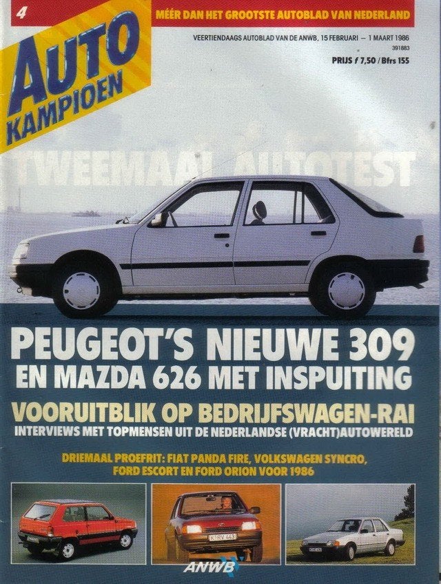 Autokampioen 4 1986 : VW Golf Syncro - Scania - Mazda 626 GT, Ophalen of Verzenden, Gelezen, Algemeen