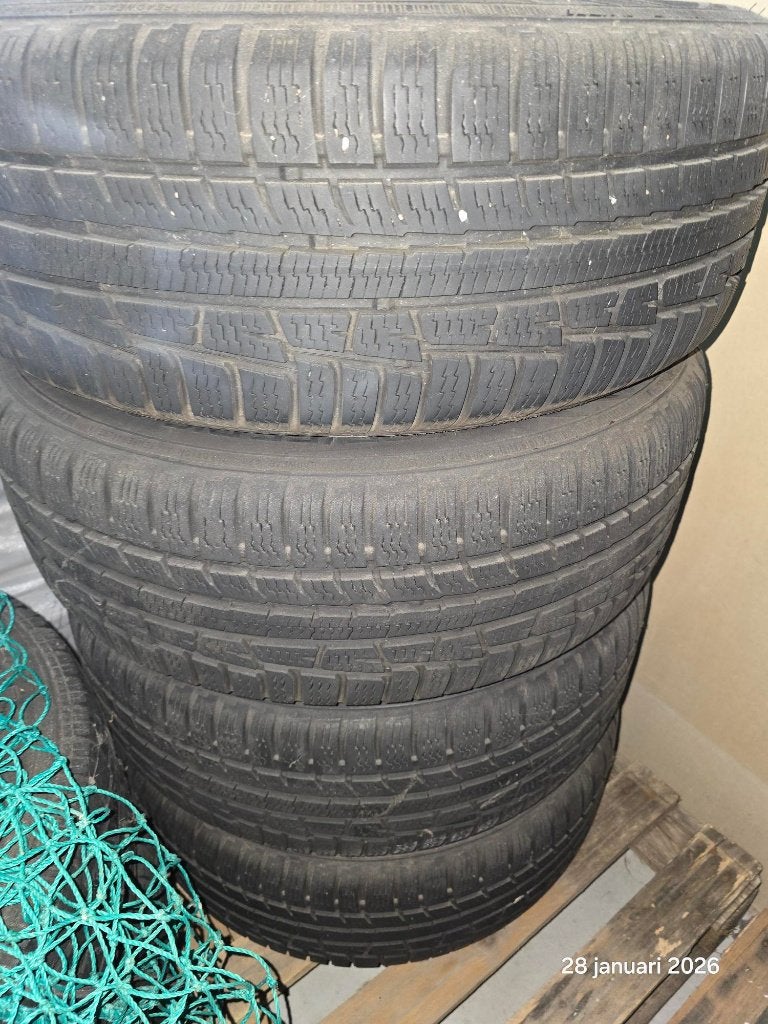 Winterbganden op velgen Audi A3, Ophalen, Gebruikt, 16 inch, Banden en Velgen