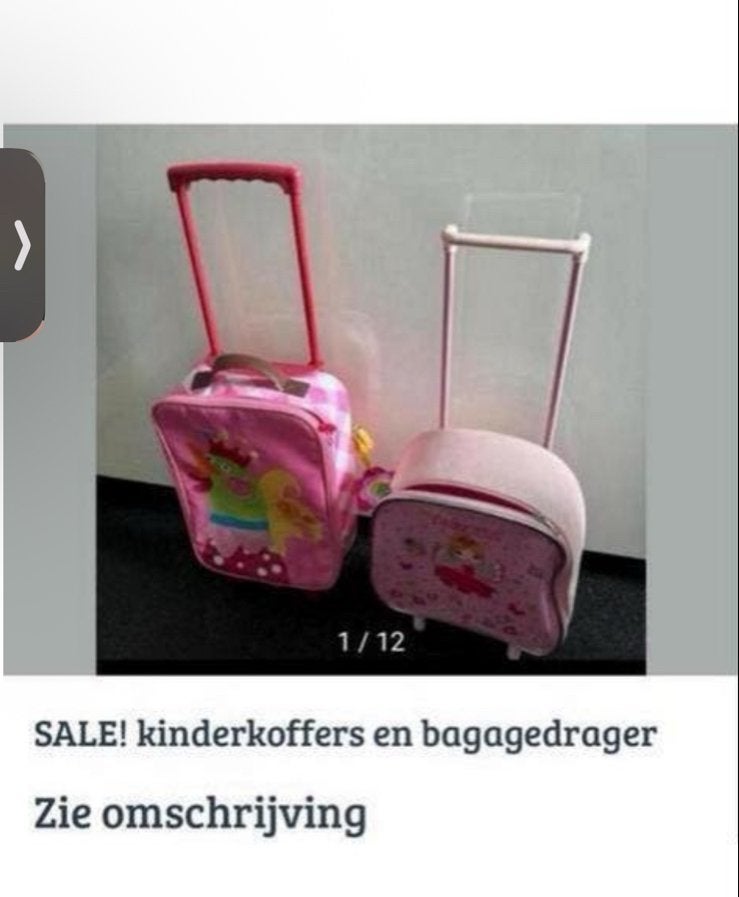 Diverse kinder koffers, sport, oa guess rugzak en speelgoed, Ophalen of Verzenden, Gebruikt