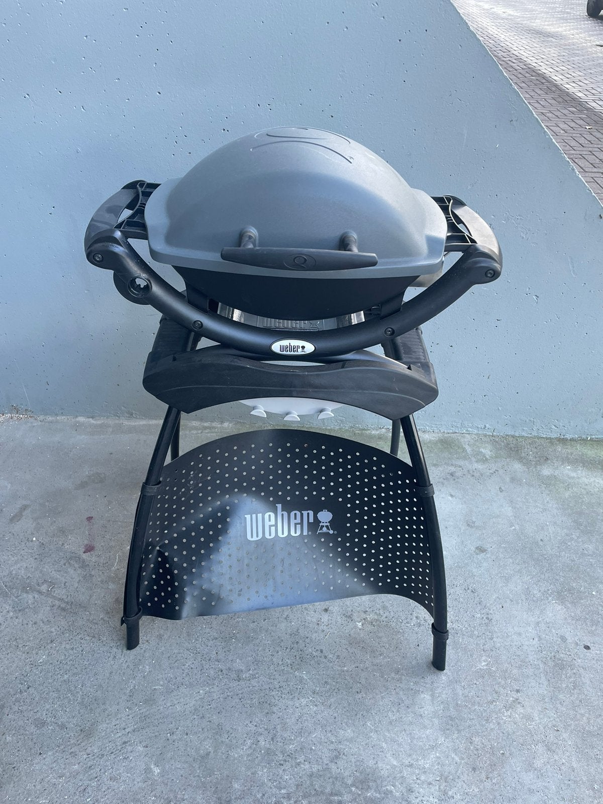 Elektrische Weber bbq Q1400, Tuin en Terras, Ophalen, Zo goed als nieuw