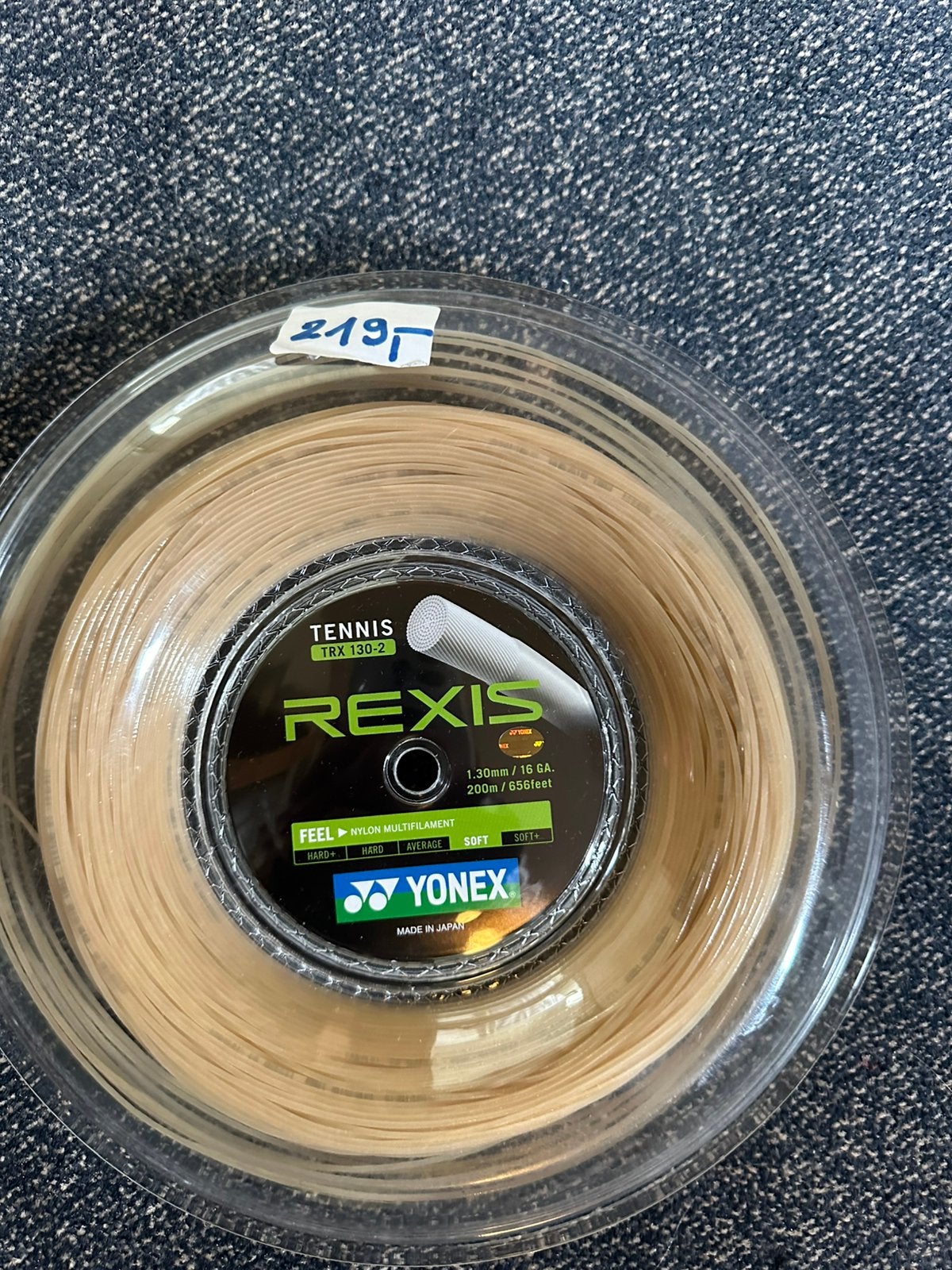 Yonex rexis 1.30mm Tennissnaar, 200 meter.. Nieuw!!, Ophalen of Verzenden, Nieuw, Grip of Snaar, Overige merken