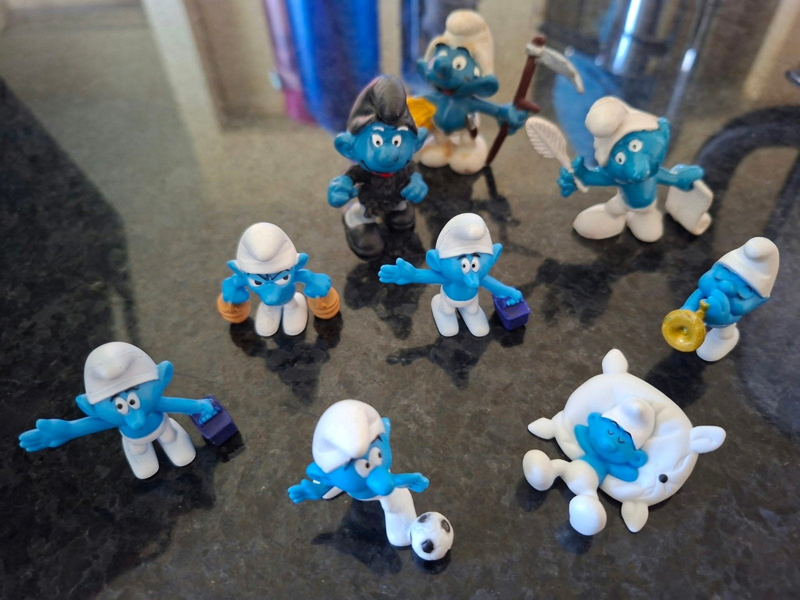 Smurfen beeldjes - Diverse Smurfen figuren, Ophalen of Verzenden, Gebruikt, Verschillende Smurfen, Poppetje, Figuurtje of Knuffel