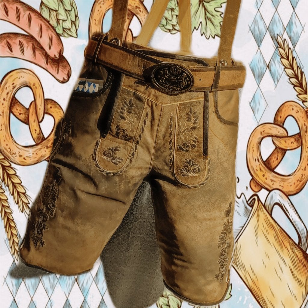 ECHTE BEIERSE LEDERHOSEN – TOPKWALITEIT ZIEGEN LEDER, Ophalen of Verzenden, Nieuw, Overige maten, Kleding