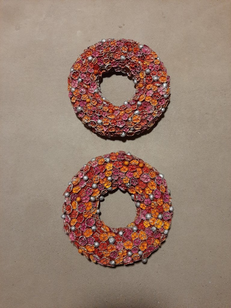 Kransen (2 stuks), Ophalen of Verzenden, Zo goed als nieuw, Overige typen, 35 cm