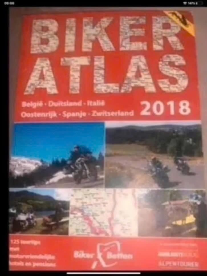 Biker Atlas 2018 - België, Duitsland, Italië, Oostenrijk, Gelezen, Niet van toepassing, Ophalen of Verzenden, Biker Betten