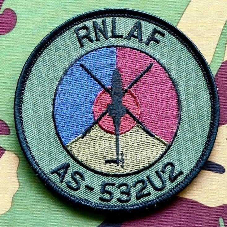 Patch RNLAF 300 SQN, Verzenden, Luchtmacht, Nederland, Embleem of Badge