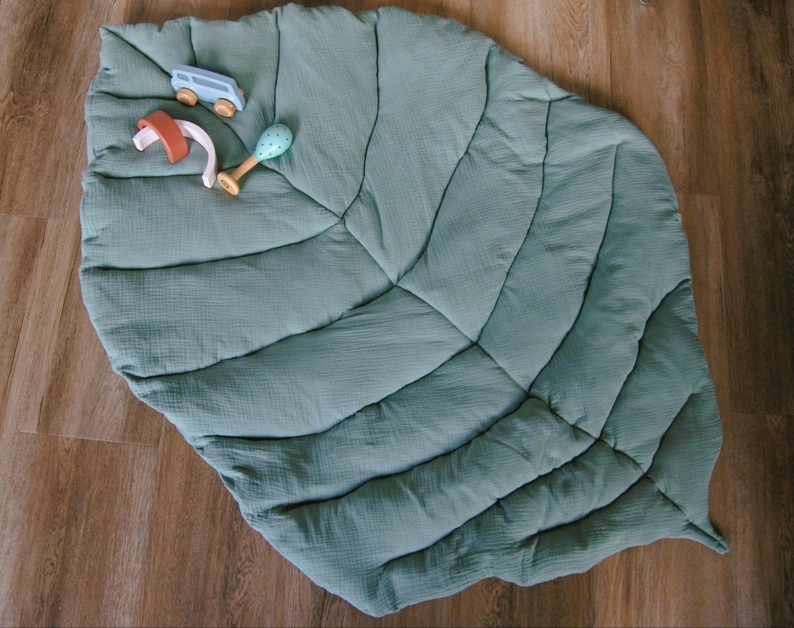 Blad speelkleed/boxkleed - Groen, Ophalen, Zo goed als nieuw