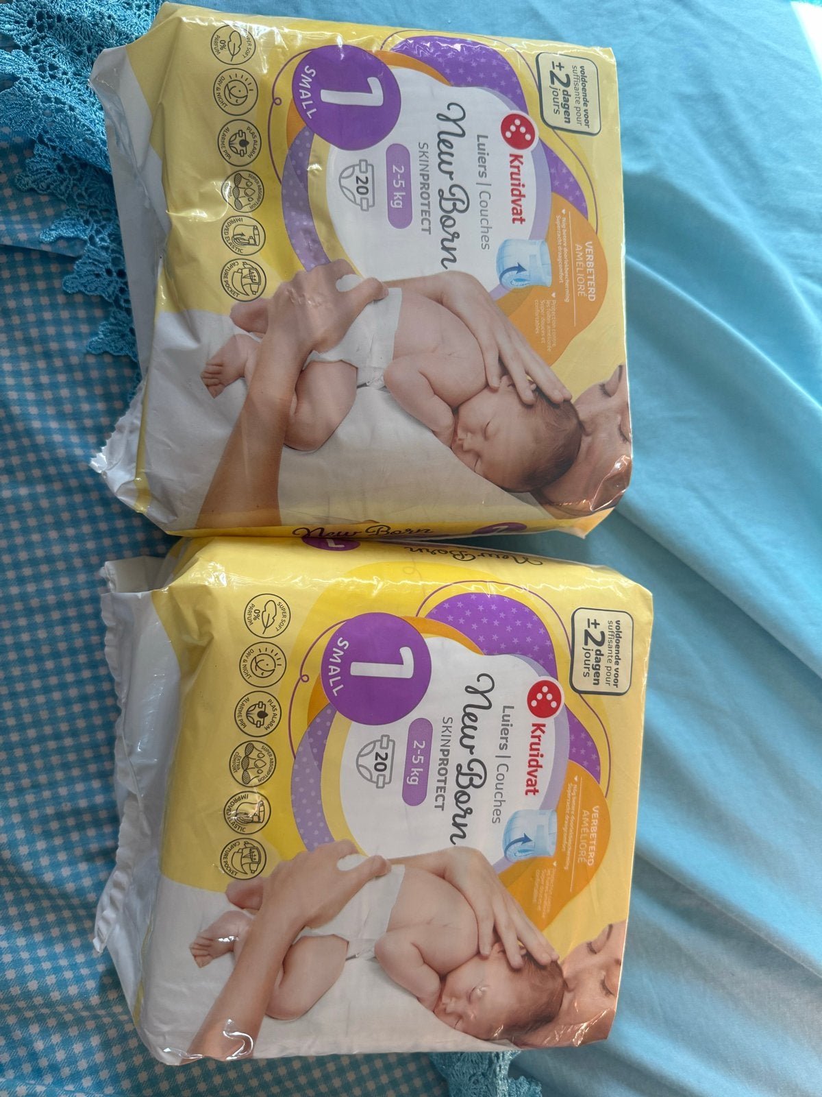 Kruidvat New Born Luiers Maat 1 (2-5 kg) - 2 pakken, Ophalen, Nieuw