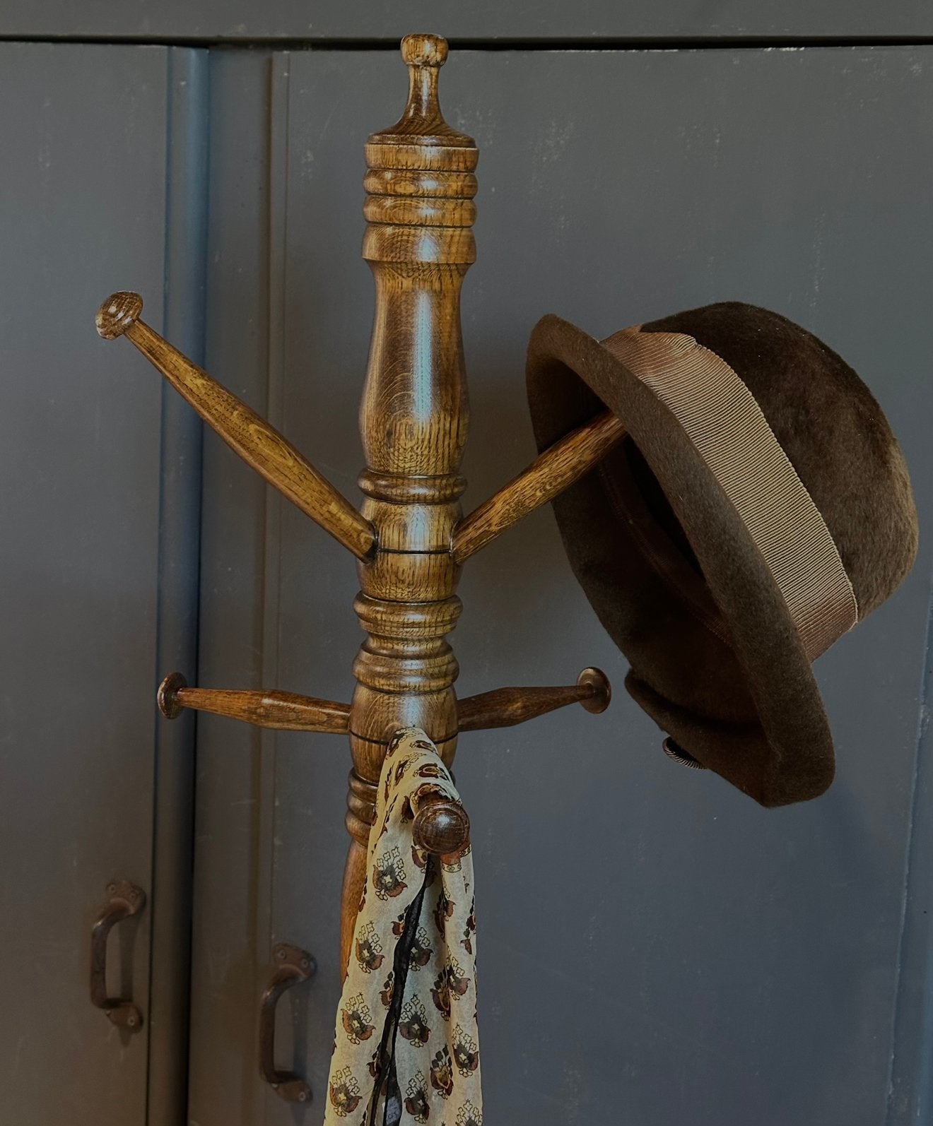 Brocante staande  kapstok -  vintage -  hout, Ophalen