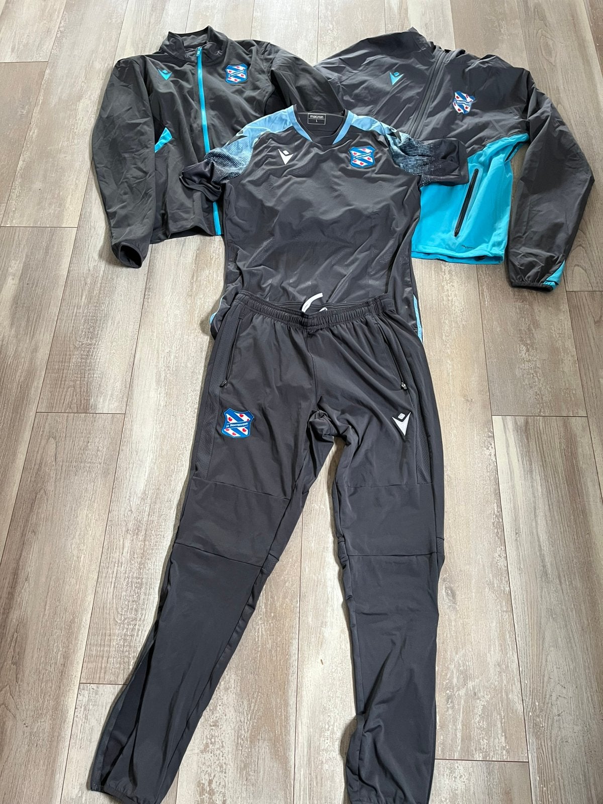 Sportset, Ophalen, Maat 52/54 (L), Voetbal, Grijs