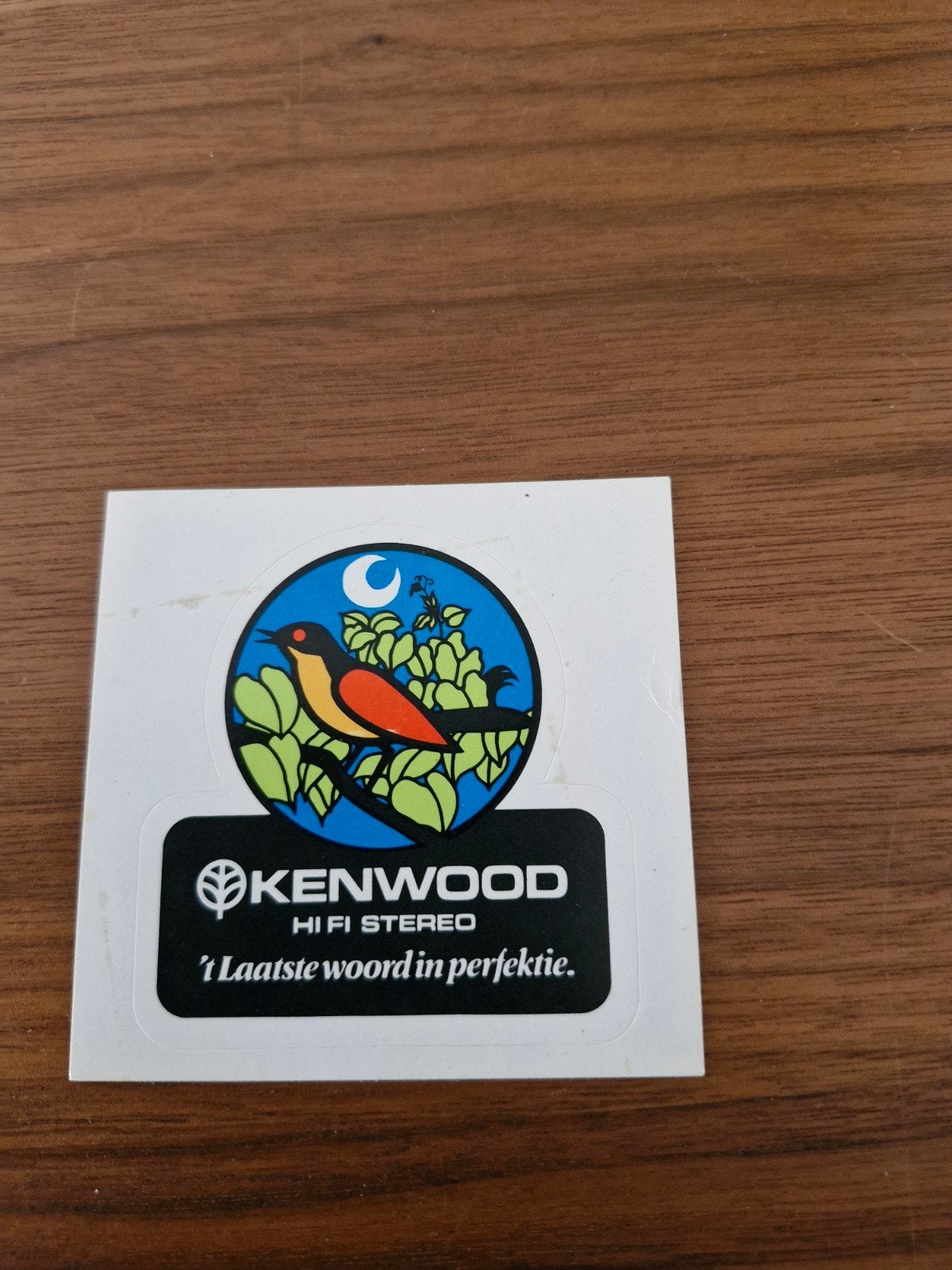 9495  Kenwood Hi-Fi Stereo Sticker - 't Laatste woord in p, Ophalen of Verzenden, Nieuw, Merk