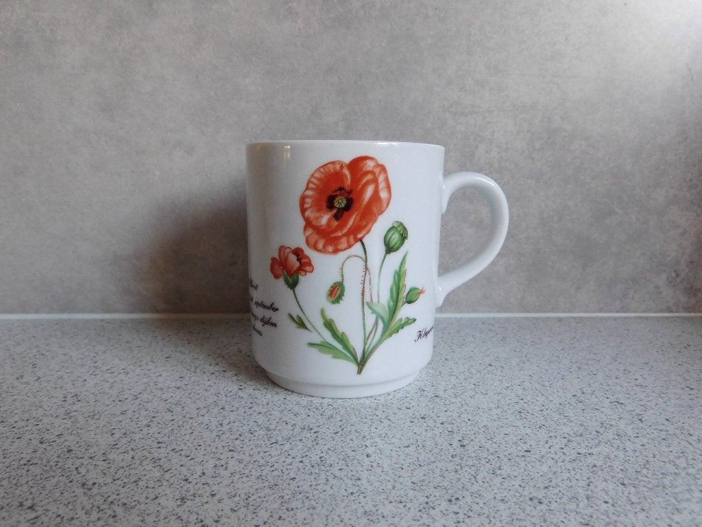 Mok Klaproos Libelle Exclusief Marjolein Bastin, Huis en Inrichting, Keuken | Servies, Overige merken, Ophalen of Verzenden, Zo goed als nieuw
