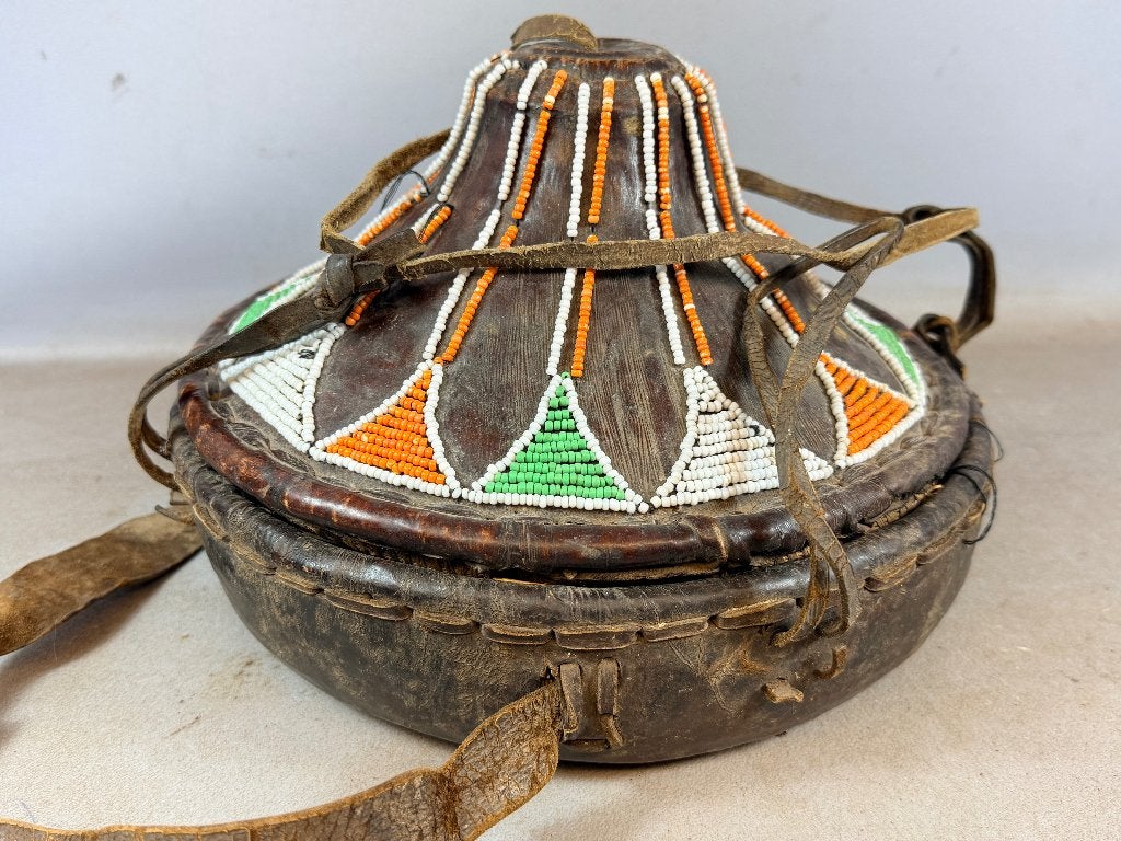 260680 Oud Afrikaans Ethiopian Injerra basket - Ethiopia., Ophalen of Verzenden