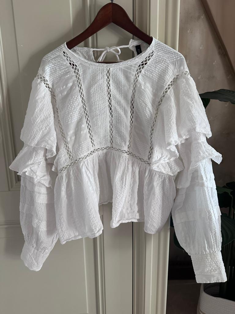 Yas blouse wit maat l, Maat 38/40 (M), Wit, Ophalen of Verzenden, Zo goed als nieuw