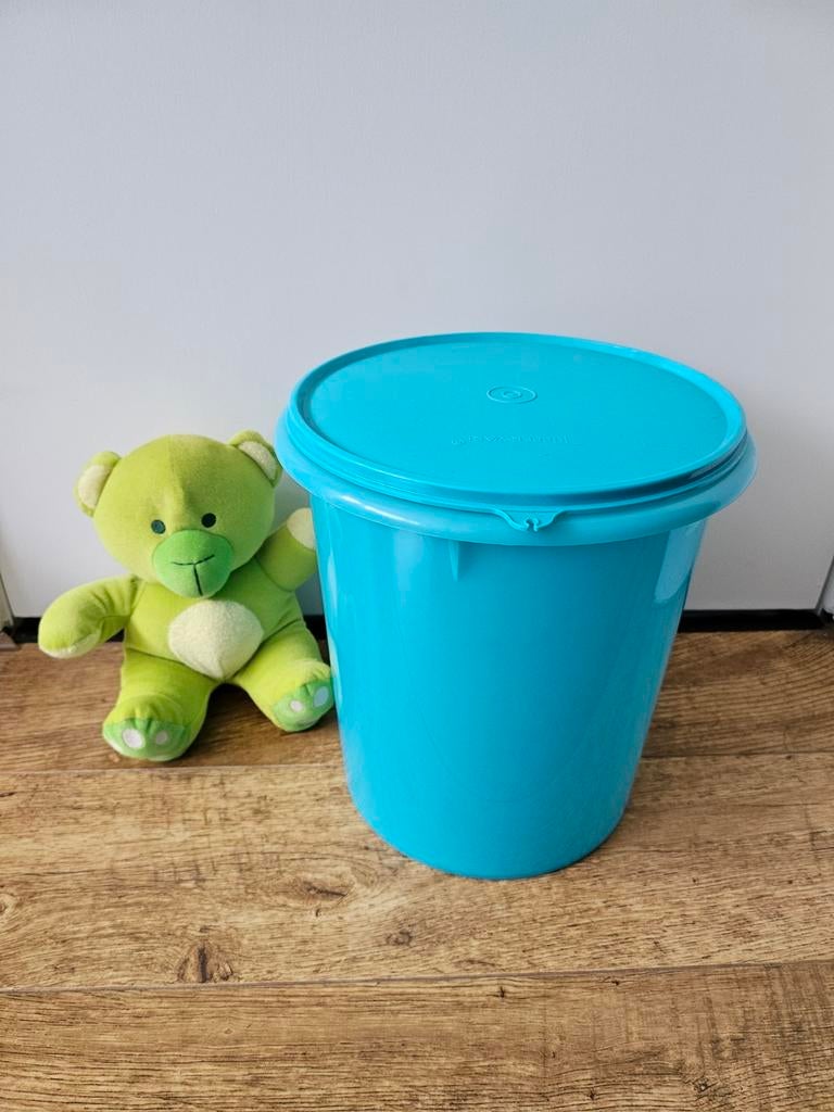 N.) Tupperware nieuwe wasemmer turquoise  - 8,5 liter, Ophalen of Verzenden, Nieuw, Blauw, Bak of Kom