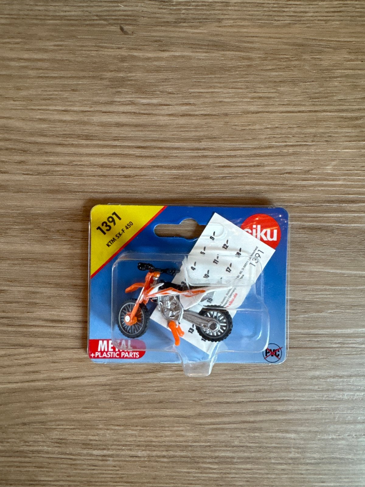 Siku KTM SX-F 450 Motorcross Speelgoedmotor 1391, Ophalen, Nieuw