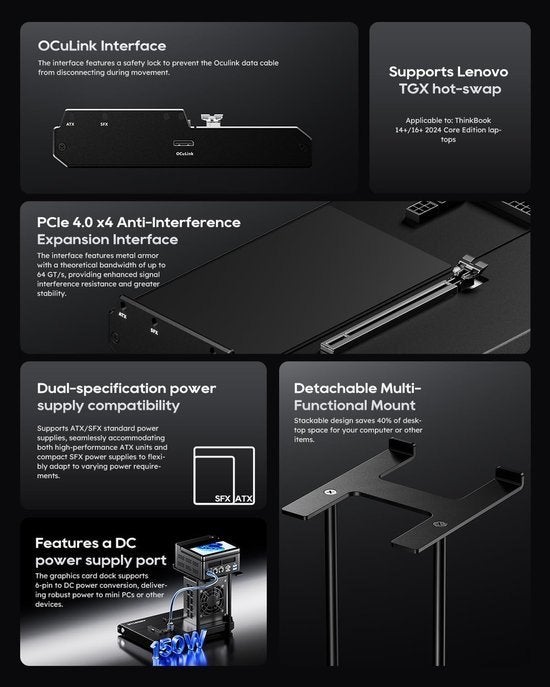 eGPU Docking Station – Externe Graphics Dock, Corvance B.V., Verzenden, Nieuw, Corvancebol@gmail.com