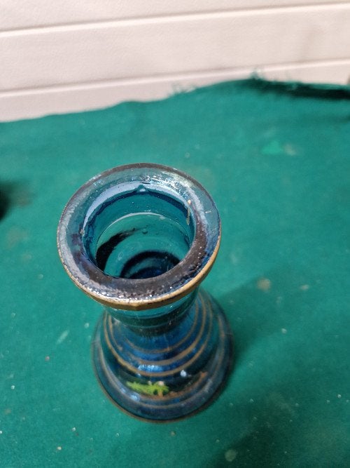 Vaas arabisch blauw glas, Ophalen of Verzenden