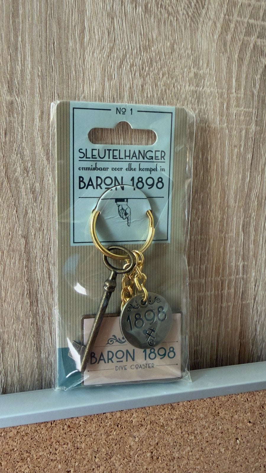 Efteling Baron 1898 sleutelhanger, Ophalen of Verzenden, Nieuw, Button of Speldje