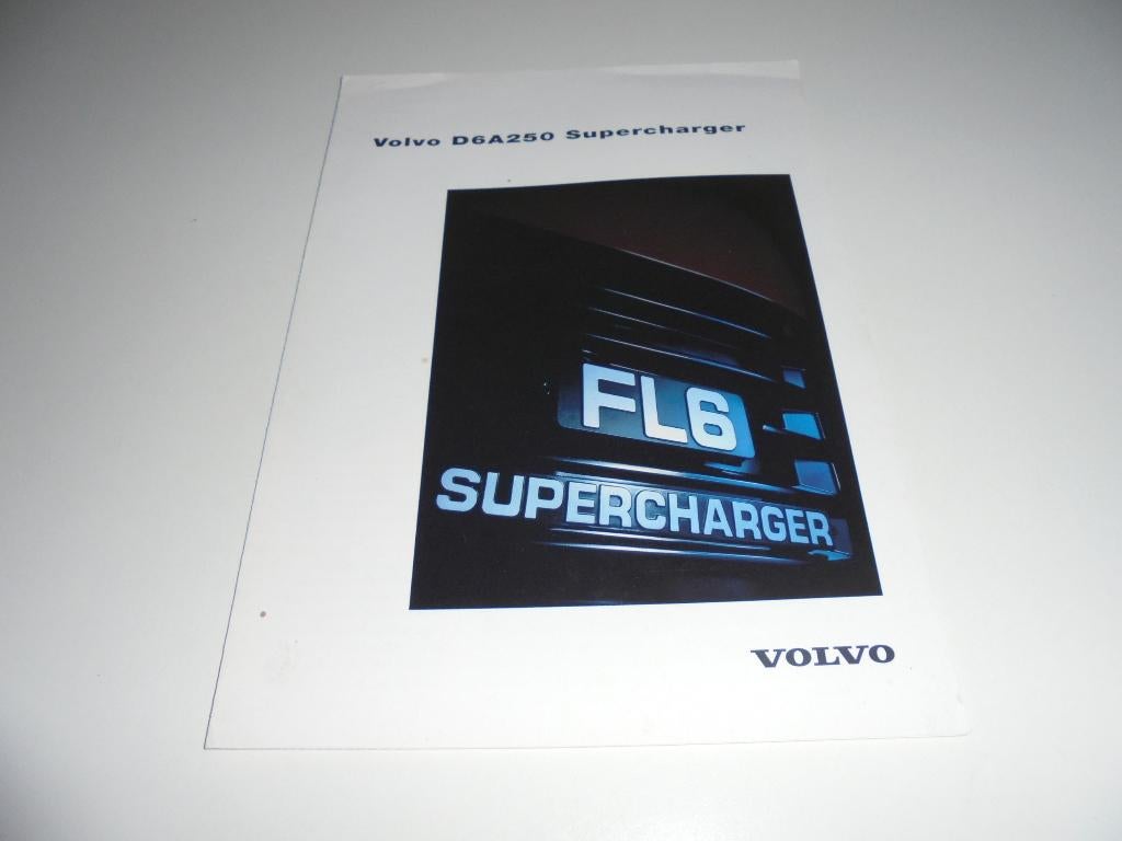 brochure Volvo Trucks D6A250 Supercharger 1996, Boeken, Ophalen of Verzenden, Zo goed als nieuw, Volvo