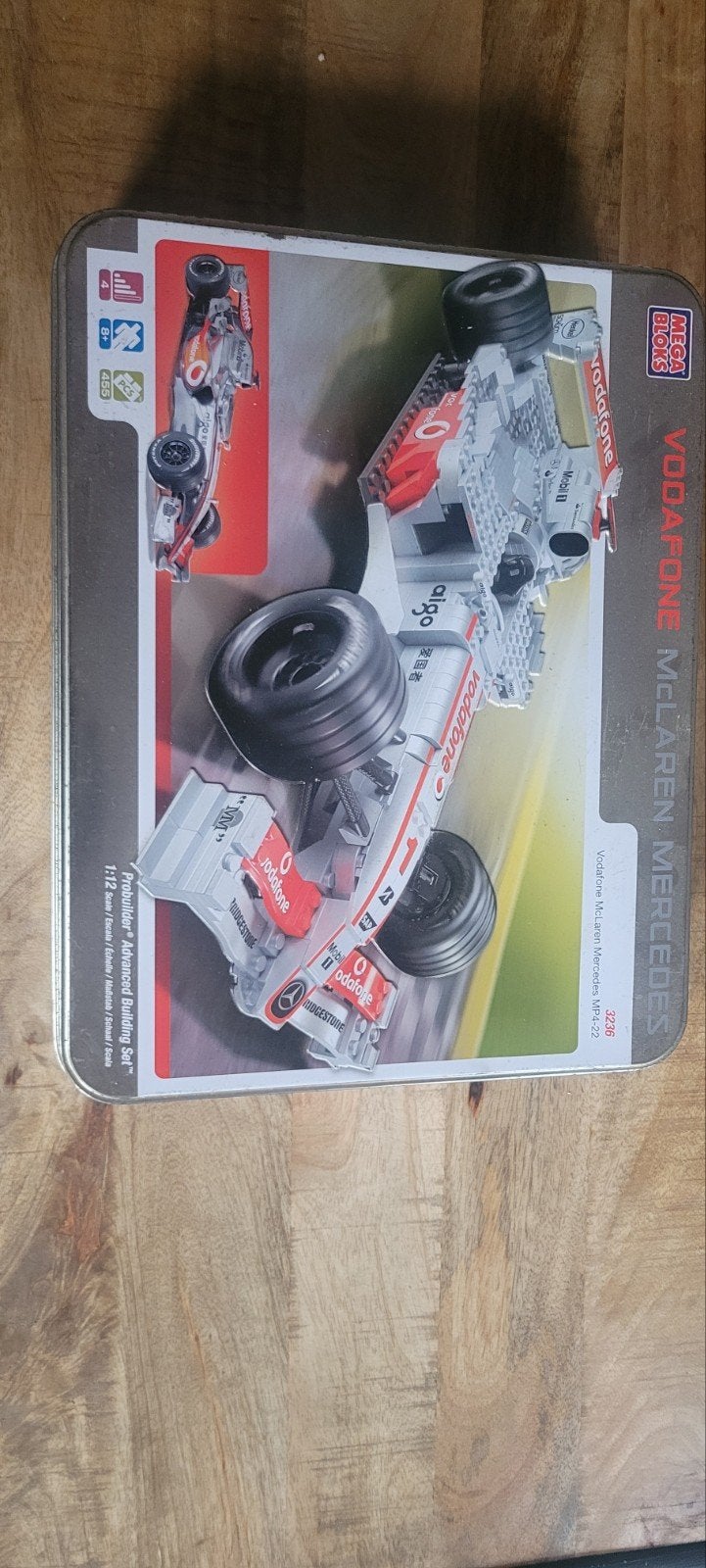 lego Mega Bloks Vodafone McLaren Mercedes F1-auto 1:12, Ophalen of Verzenden, Zo goed als nieuw