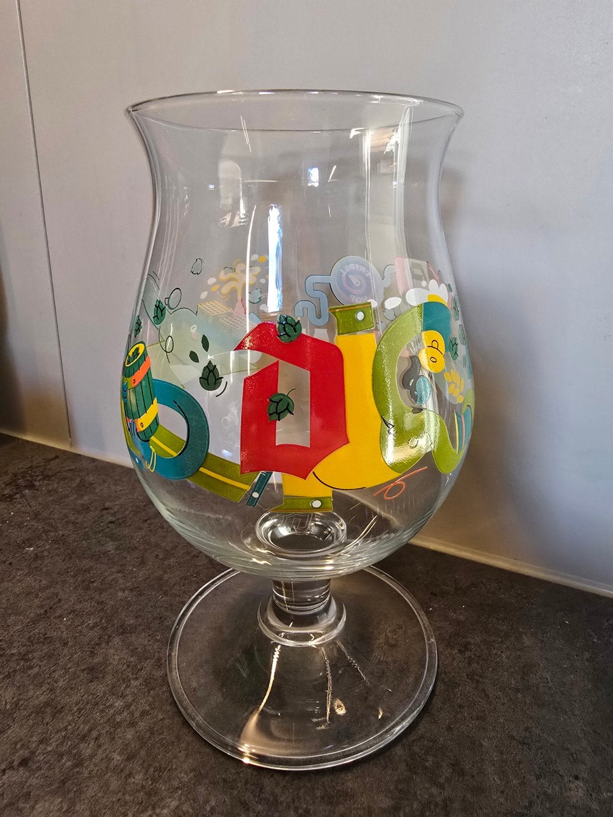 Duvel glas tripel hop, Ophalen of Verzenden, Zo goed als nieuw, Glas of Glazen, Duvel
