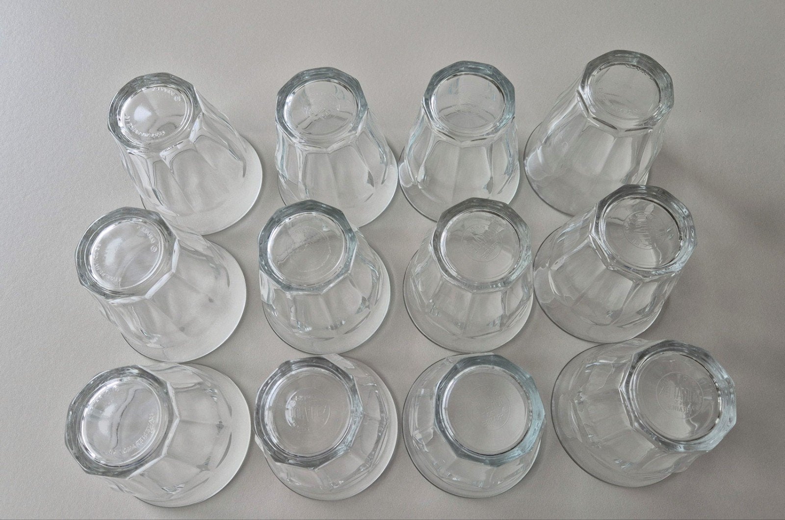 Duralex Picardie water/wijnglazen - 12 stuks, Ophalen of Verzenden, Zo goed als nieuw, Glas