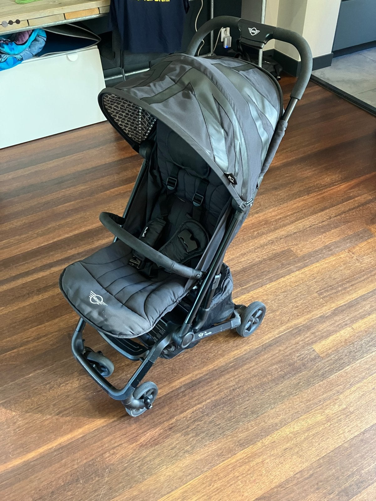 MINI by Easywalker buggy - Zwart, Kinderen en Baby's, Ophalen, Gebruikt, Overige merken, Verstelbare rugleuning