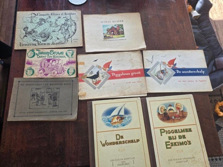 Piggelmee  Vintage Stripboeken - 4 stuks en 4 andere, Meerdere stripboeken, Ophalen of Verzenden, Gelezen