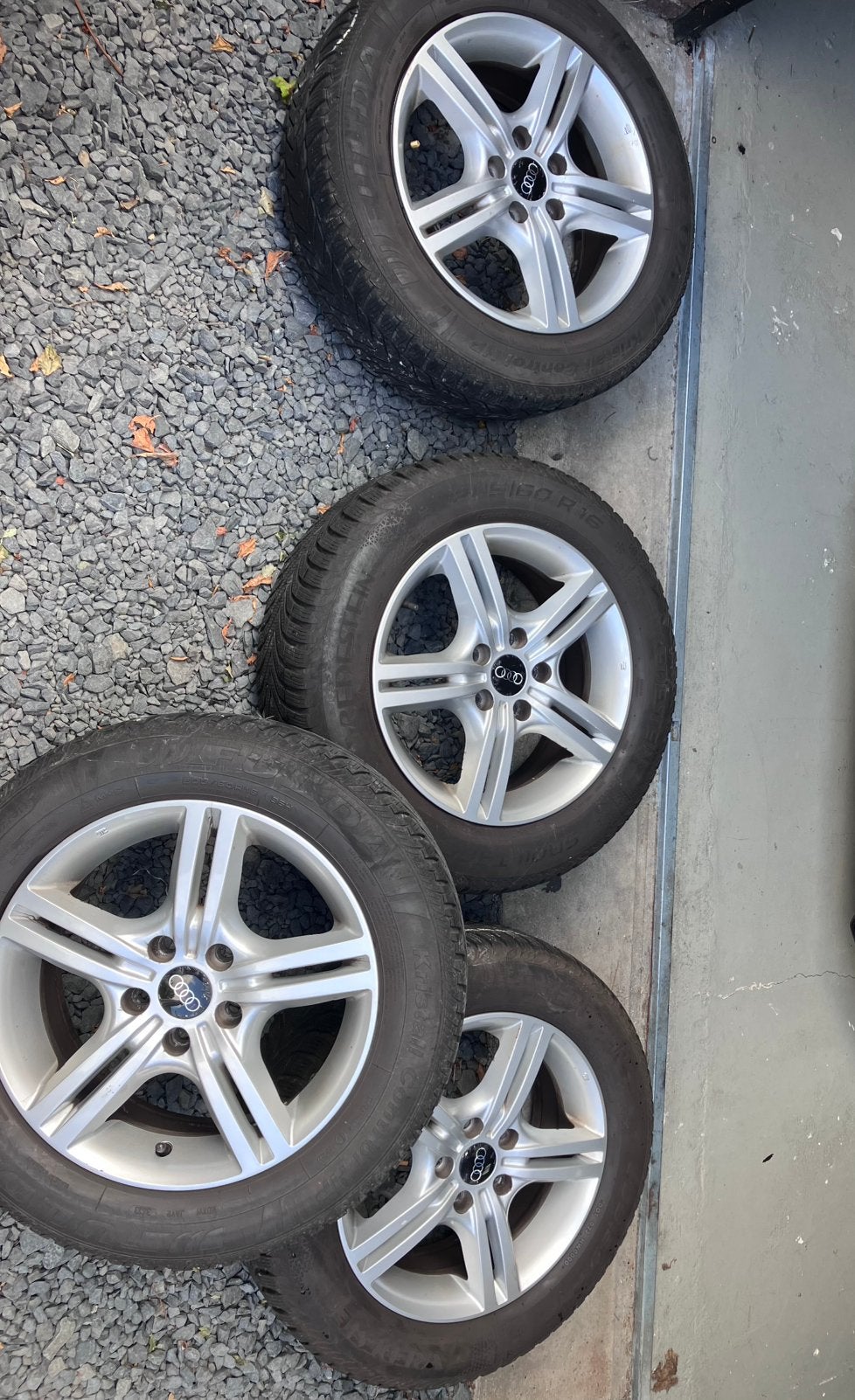 Velgen met winterbanden  5x112, Ophalen, Gebruikt, 16 inch, Banden en Velgen