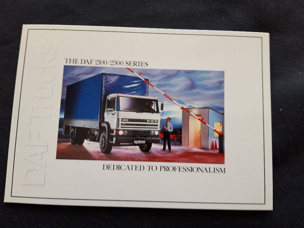 Foto ansichtkaart DAF 2100 – 2300, Ophalen of Verzenden, Zo goed als nieuw, Auto's