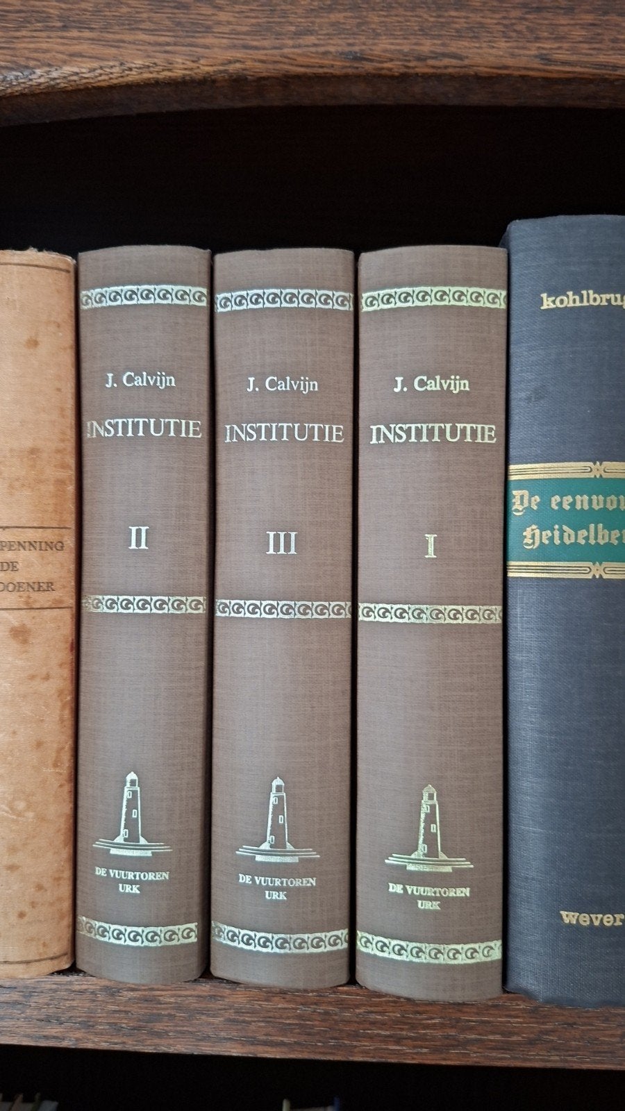Institutie van Calvijn deel 1,2 en 3, Ophalen of Verzenden, Zo goed als nieuw
