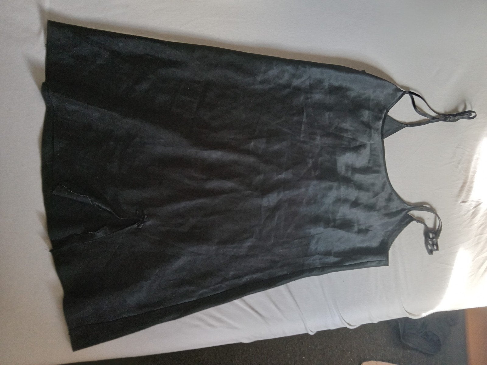 3 stuks slipdress satijn zwart, Ophalen of Verzenden, Zwart, Nachtkleding