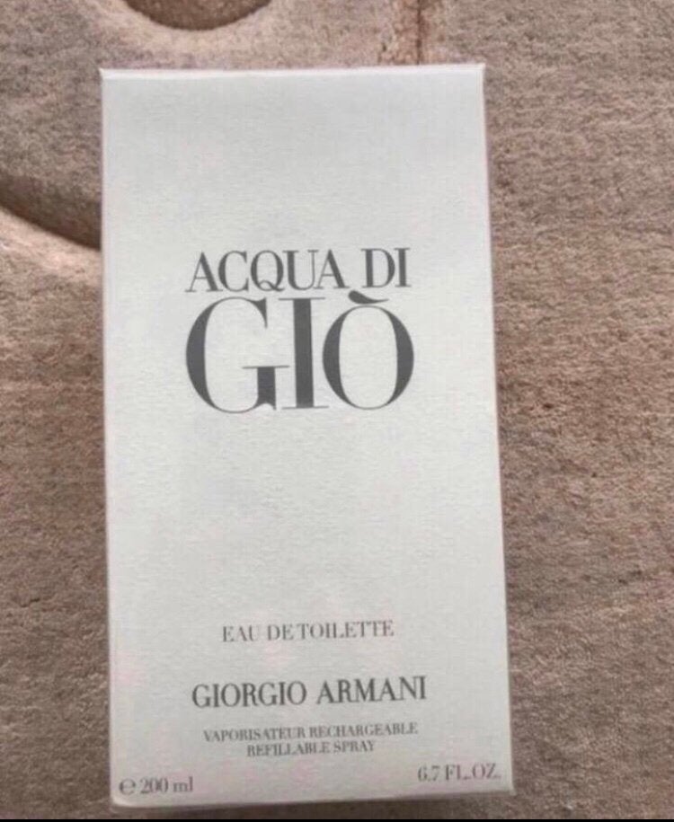 Giorgio Armani acqua di gio 200ml refillable spray edt, Ophalen of Verzenden, Nieuw