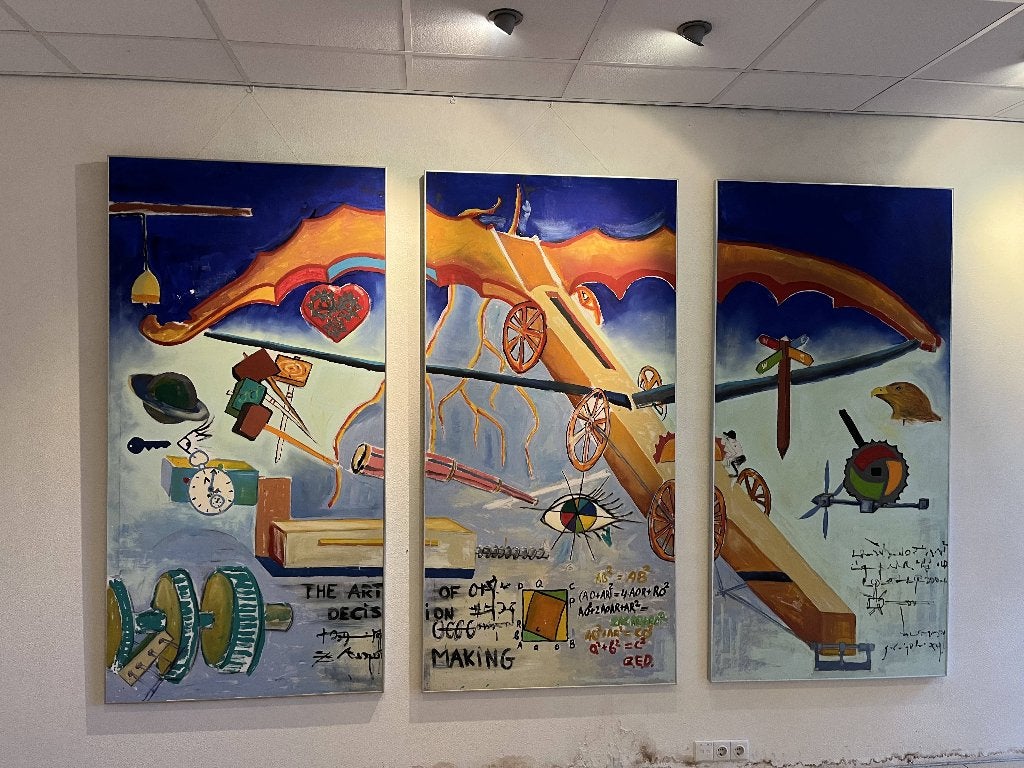 Wanddecoratie 3 stuks, Ophalen, Zo goed als nieuw