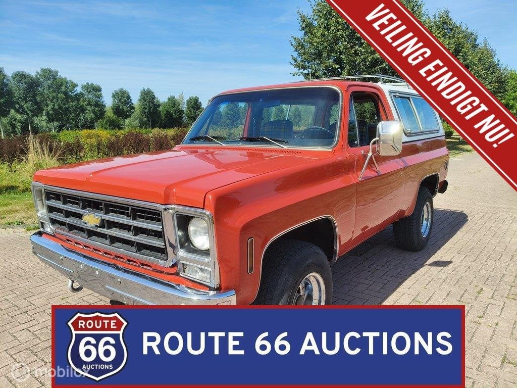 Chevrolet K5 Blazer | 1979 | Route 66 Auctions, Auto's, Overige carrosserieën, Chevrolet, Zwart, Bedrijf