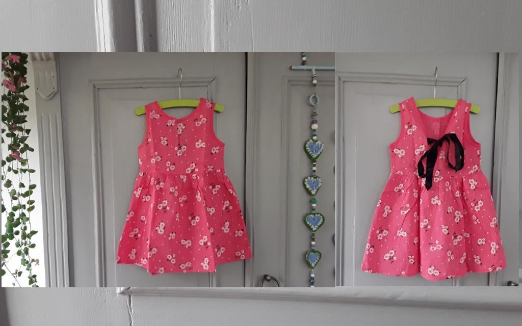 Jurkje met strik op de rug - roze (nieuw), Ophalen of Verzenden, Nieuw, Meisje, Jurk of Rok