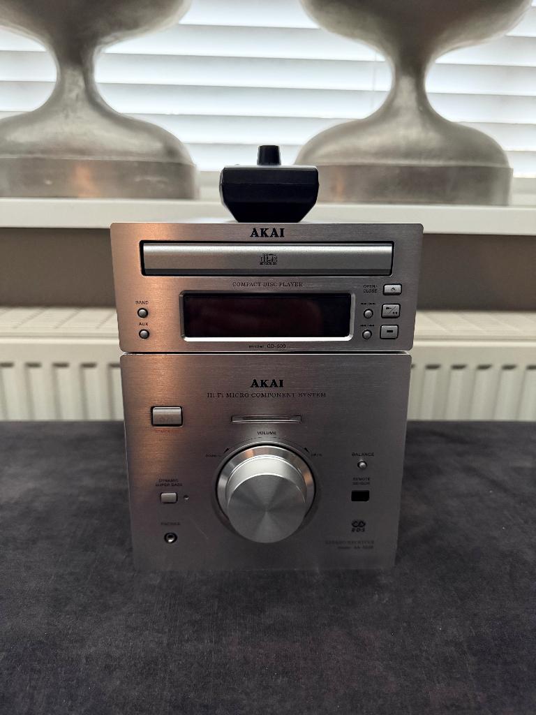 AKAI AA-503R audio set, Audio, Tv en Foto, Stereo-sets, Gebruikt, Cd-speler, Tuner of Radio, Overige merken, Microset, Ophalen of Verzenden