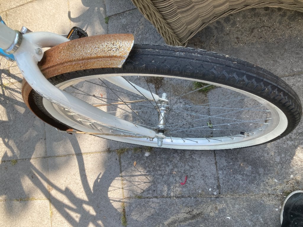 T.K. Stoere Jongensfiets in goede en nette staat., Ophalen, Gebruikt, Terugtraprem, 26 inch of meer
