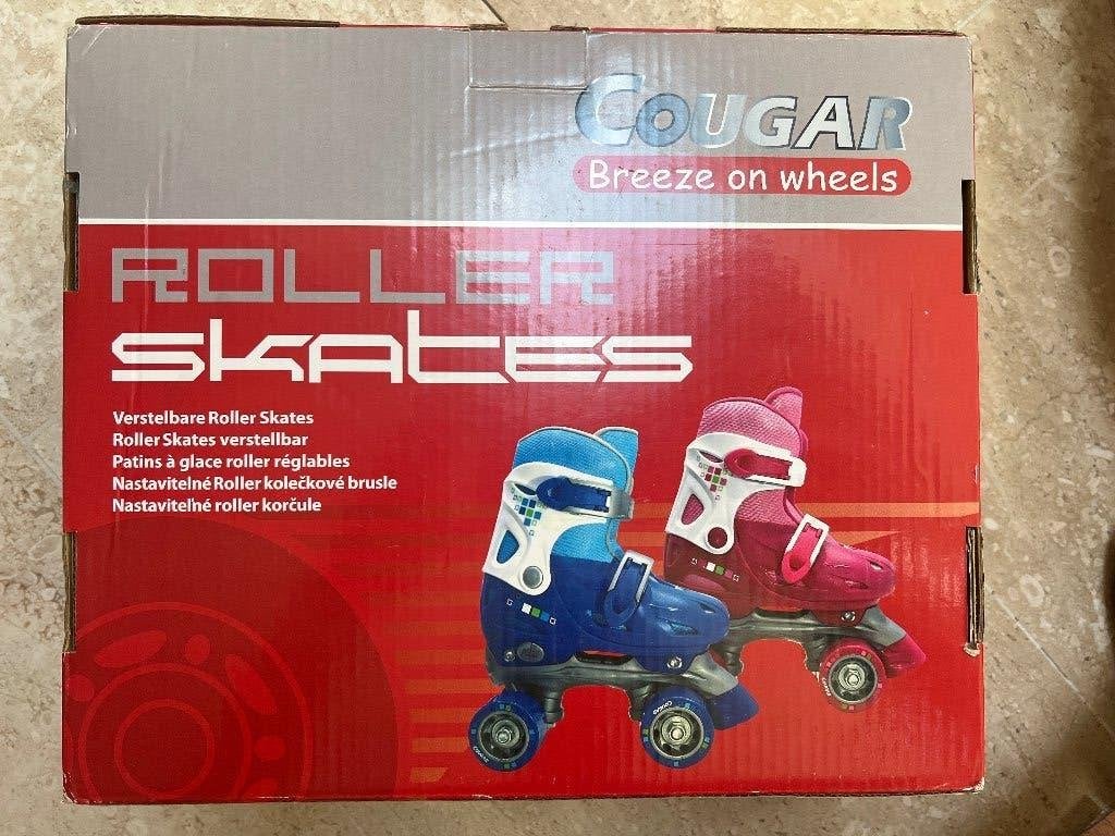 Roller skates blauw, verstelbaar maat 26-29, NIEUW, Verstelbaar, Kinderen, Ophalen of Verzenden, Zo goed als nieuw
