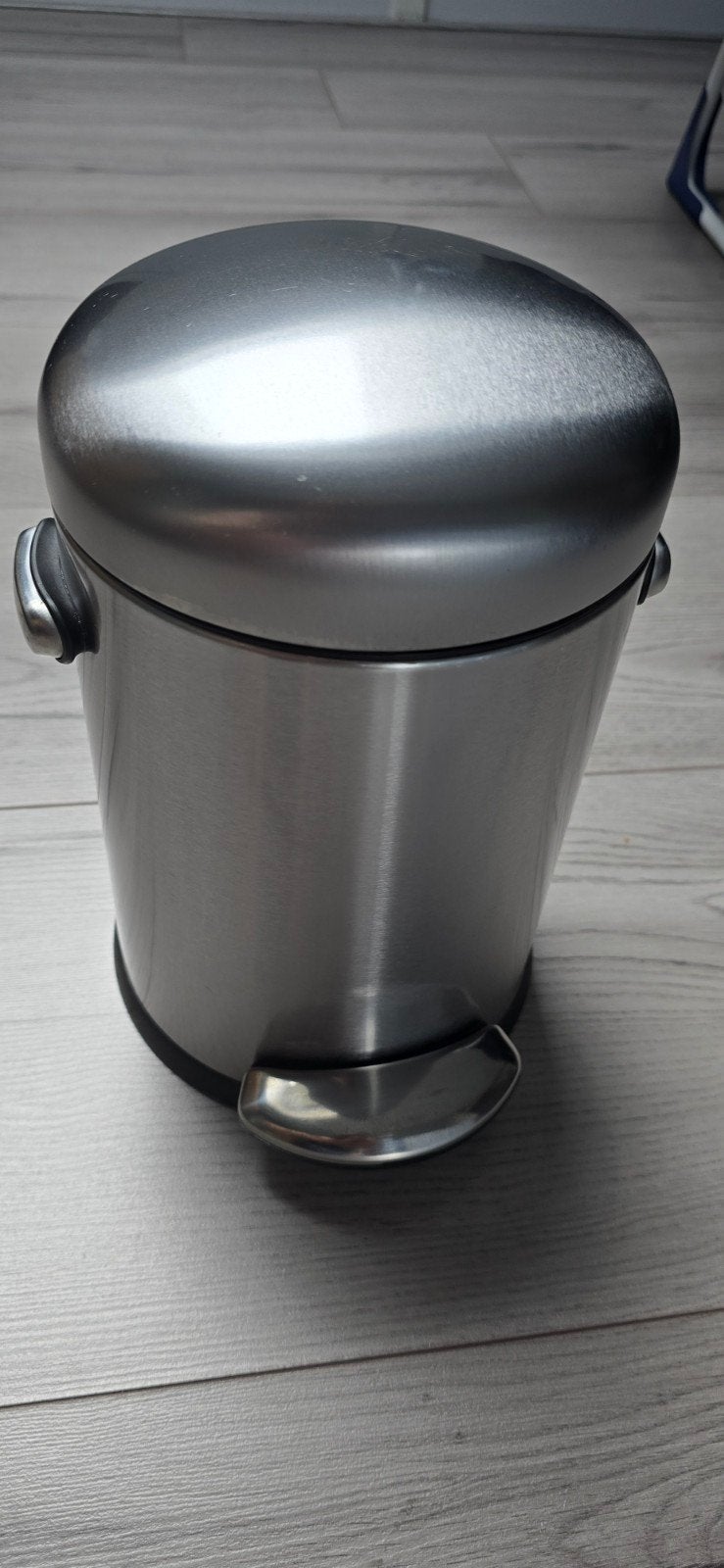 Simplehuman Retro RVS Pedaalemmer - Stijlvol en Functioneel, Gebruikt, Met pedaal, Ophalen of Verzenden, Rvs