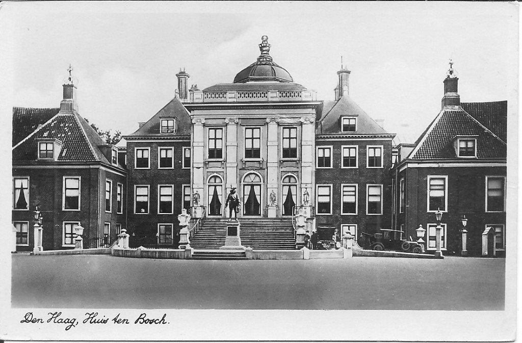 Oude Ansichtkaart Paleis Huis ten Bosch, Den Haag, Ophalen of Verzenden, 1940 tot 1960, Ongelopen, Zuid-Holland